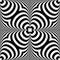 Distorted seamless pattern. Repeatable abstract monochrome background