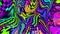 Distorted twisted checkered background. Trippy strip psychedelic pattern.