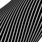 Distorted, warped lines geometric monochrome pattern. Black and