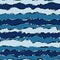 Distorted wave seamless pattern. Grunge lines background. Backdrops with sea, rivers or water texture. Wavy beach brush stroke