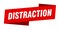 distraction banner template. distraction ribbon label.