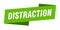 distraction banner template. distraction ribbon label.