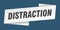 distraction banner template. distraction ribbon label.