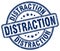 distraction blue stamp