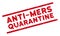 Distress Anti-Mers Quarantine Stamp with Title and Lines