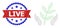 Distress Bicolor Live Watermark and Agriculture Care Hands Web Icon