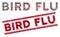 Distress Bird Flu Red Seal and Coronavirus Mosaic Text