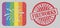 Distress Fireworks Stamp Seal and Mosaic Fireworks Stencil for LGBT