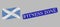 Distress Fitness Zone Watermark and Guide Waving Scotland Flag - Mosaic with Map Markers