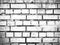 Distress old brick wall texture. Black and white grunge background