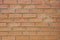 Distress old brick wall textures. Brick orange color background. Background brick textures.