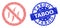 Distress Taboo Round Stamp and Recursion Forbidden Flavors Icon Composition