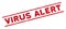 Distress Virus Alert Seal with Title and Lines