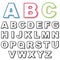 Distressed alphabet