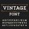 Distressed alphabet vector font.