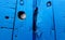 Distressed Blue Wooden Door Detail