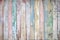 Distressed multi colored painted wooden background