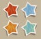 Distressed Stars stickers