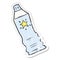 distressed sticker of a cartoon tube of sunscreen