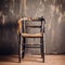 Distressed Wooden Chair: A Studio Portraiture Of Twisted Branches