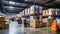 distribution storage warehouse background