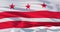 District of Columbia Flag Washington, DC, 3d illustration