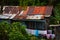 District poor houses. Sandakan, Borneo, Sabah, Malaysia