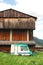 Disused Caravan and Wooden Agricultural Building