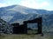 Disused slate mine building