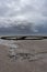 Disused tidal bathing pool, Powfoot, UK