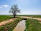 Ditch in Eastern Colorado Filled with Water