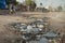 Ditch full of sewage in South Sudan