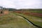 Ditch of the stronghold Terezin in the Bohemia (Czech Republic), town of former concentration camp