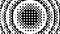 Dither Radial Wave Black And White Square Pixel Repetitive Animation 1