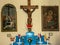 DITRAU, ROMANIA - Sep 08, 2020: inside the church of the Sacred Heart of Jesus in Ditrau, Harghita county