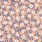 Ditsy Daisy Floral Vector Pattern Hand Drawn