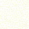 Ditsy vector polka dot pattern with scattered hand drawn small circles in yellow gold and white colors. Seamless texture