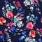 Ditsy watercolor style floral print - seamless background