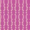 Ditzy daisy chain vertical geometric all over print on pink background. Vector seamless pattern with summer vibe. Great