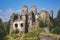 Divci kamen, Trisov, Czech republic, View of Girls rock ruin, ruin of castle in south bohemia