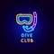 Dive Club Neon Label
