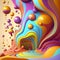 Dive into Mesmerizing Multicolor Fluid Background - Vibrant Abstract Graphic Art for Creative Inspiration.