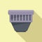 Dive pool filter icon flat vector. Water cleaning
