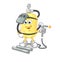 Diver cylinder welder mascot. cartoon vector