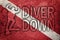 Diver Down Flag, Diver Silhouette, Vintage Style  Scuba flag