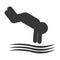 diver pictogram icon