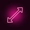 divergent arrows neon icon. Elements of web set. Simple icon for websites, web design, mobile app, info graphics