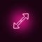 divergent arrows neon icon. Elements of web set. Simple icon for websites, web design, mobile app, info graphics