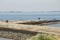 Divers on a jetty