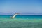 Divers jump into the water where the Aegean and Mediterranean Meet